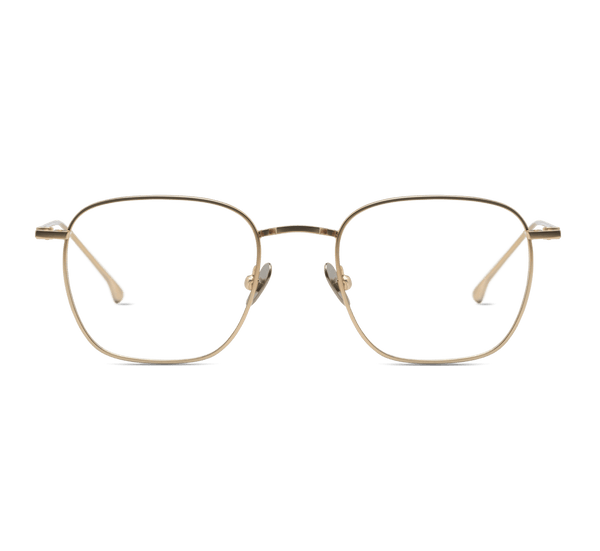 Oscar Slim Optical / White Gold Metal & Blue - Light Lens - Shade Files